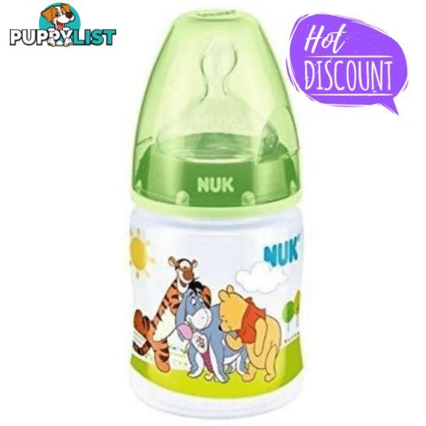 NUK First Choice Disney PP Bottle With Orthodontic Teat Green - 800025