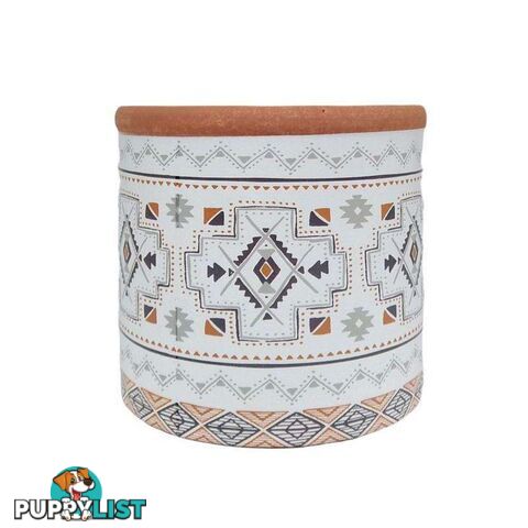 Mosaic Terracotta Earth Tones Pot Medium - 800369