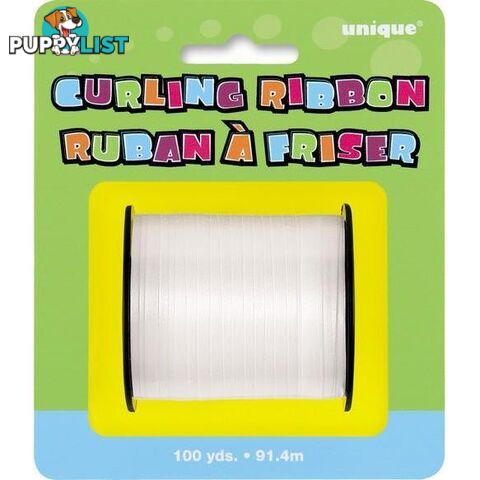 Curling Ribbon 914m 100yds - White - 011179486212