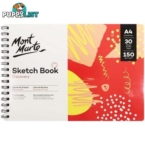 Discovery Sketch Book A4 (8.3 x 11.7in) 30 Sheets 150gsm - 9328577039379