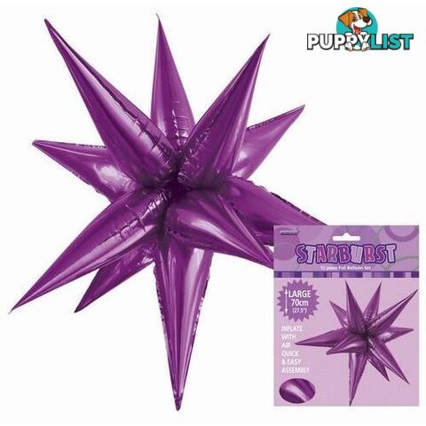 Glitz Starburst Pretty Purple 70cm (27.5) - 9311965428596