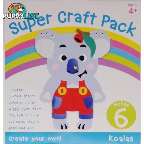 Super Craft Kit 6Pk 4 Assorted Designs - 800687