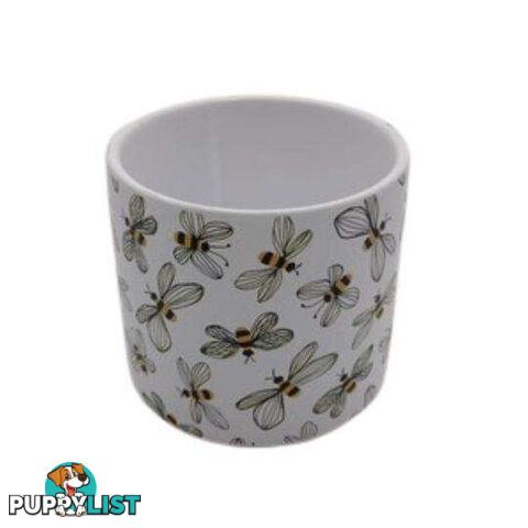 Small Pot Animal Range 12x10cm Bee Design - 801033