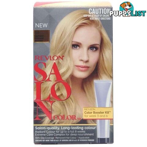 Revlon Salon Hair Color 10 Lightest Natural Blonde Pack of 3 - 900062