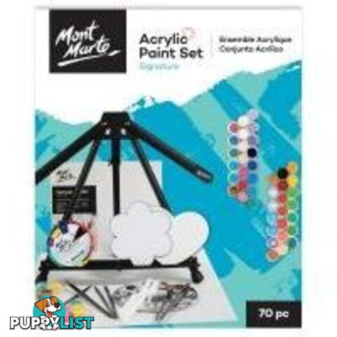 Mont Marte Acrylic Painting Set 70pcs - 9328577040030