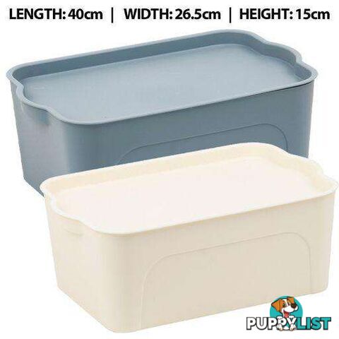 Solid Stacker Container with Lid 13L - 9328644052607