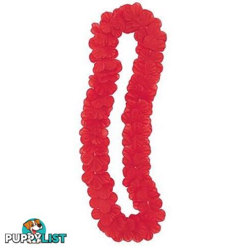 Luau Flower Lei 106cm 42 - Red - 011179191352