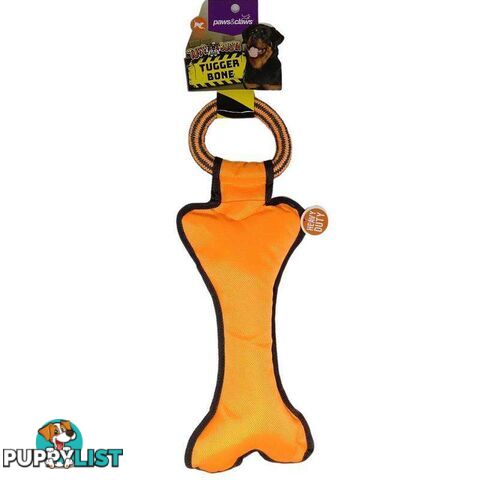 Pet Toy Tuff Busta Tugger Bone Orange 39cm - 800472