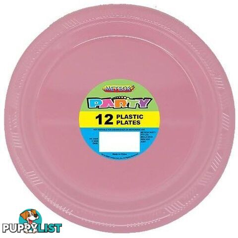 Lovely Pink 12 x 18cm (7) Plastic Plates - 9311965320210