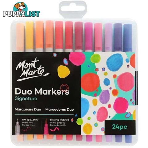 Signature Duo Markers 24pc - 9328577030659