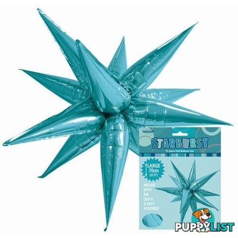 Glitz Starburst Caribbean Teal 70cm (27.5) - 9311965428602