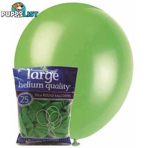 Jade Green - 25 x 30cm (12) Decorator Balloons - 9311965025214