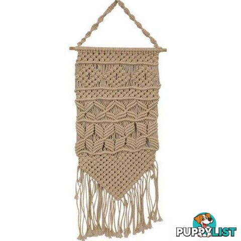 Gold Thread Macrame Wall Art 85cm - 9319844605069