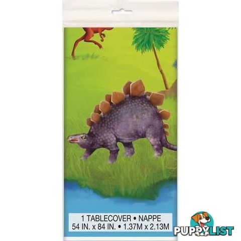 Dinosaur Printed Tablecover 137cm x 213cm (54 x 84) - 011179583133