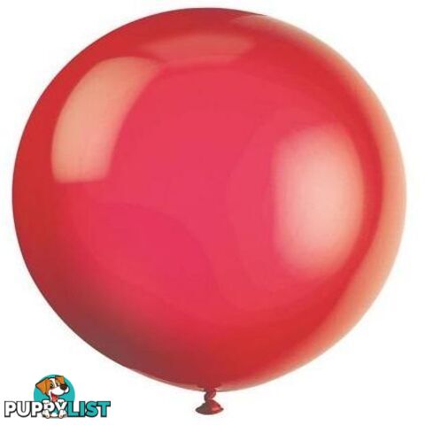 Scarlet Red 6 x 91cm (36) Latex Balloons - 011179567294