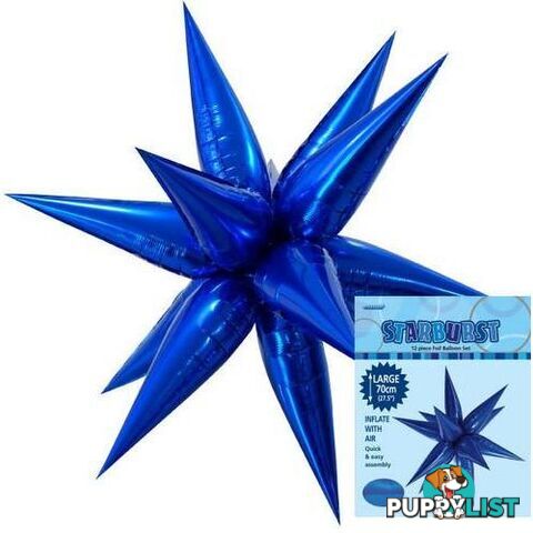 Glitz Starburst Royal Blue 70cm (27.5) - 9311965428541