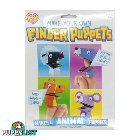 Finger Puppet Kit 4Pk Assorted 4 Designs - 800699