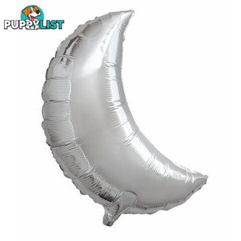 Silver Moon 59.6cm (23.5) Foil Balloon Packaged - 011179732791