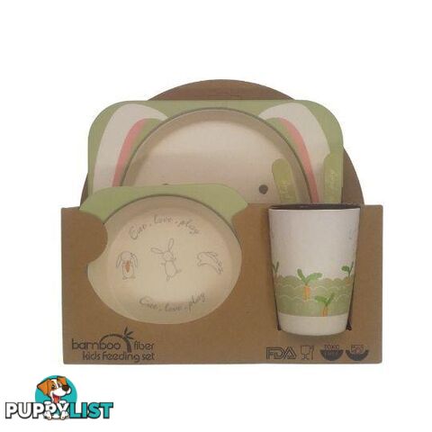 Kids Feeding Set Bamboo Fiber Rabbit - 801064