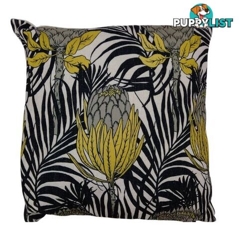 Cushion Leaf Yellow 45x45cm - 800917