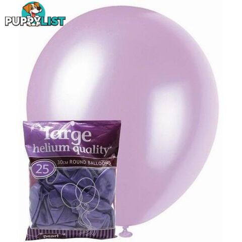 Lavender - 25 x 30cm (12) Pearl Balloons - 9311965025894