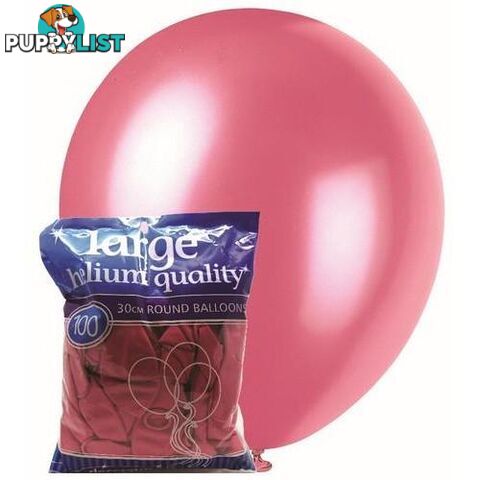 Bubblegum Pink - 100 x 30cm (12) Decorator Balloons - 9311965012498