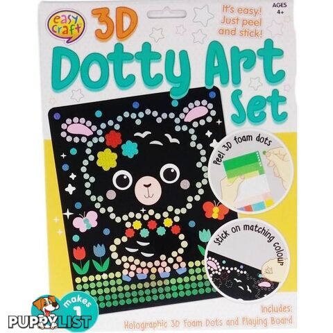 3D Dotty Art Set Assorted 6 Designs - 800672