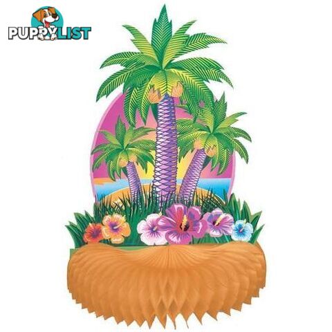 Luau Tropical Island Honeycomb Centrepiece 32cm 1275 - 011179191680