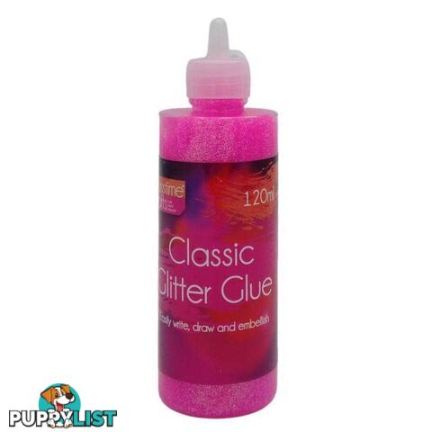 Neon Glitter Glue Pink 120ml - 800293