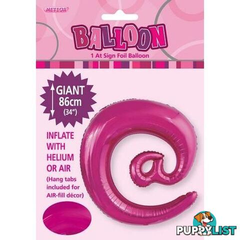 Hot Pink @ Alphabet Foil Balloon 86cm (34) - 9311965431596