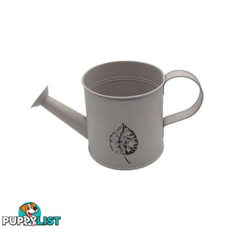 Watering Can Leaf Print Cream 12.5cm - 800613