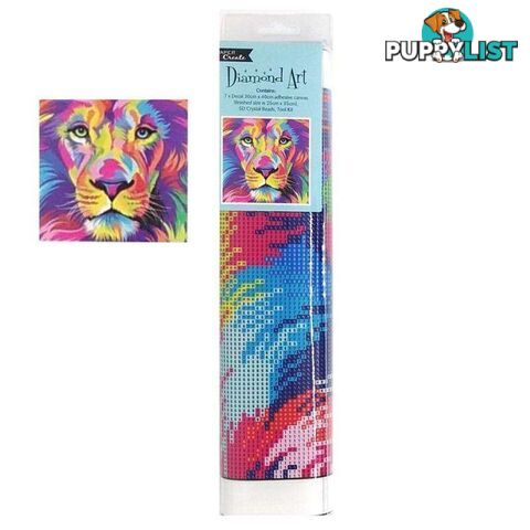 Diamond Art Colourful Lion 30x40cm - 9313559550003