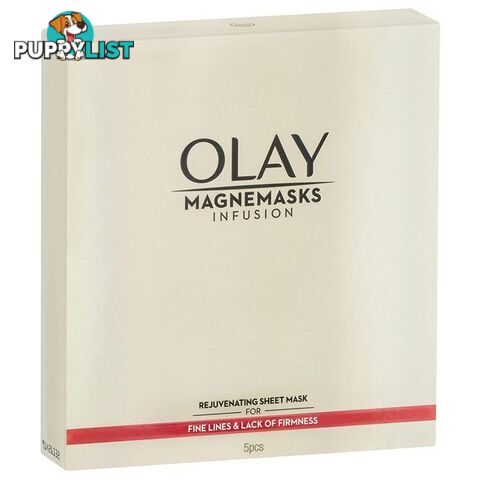 Olay Magnemasks Infusion Rejuvenating Sheet Mask Pk5 - 4902430762533