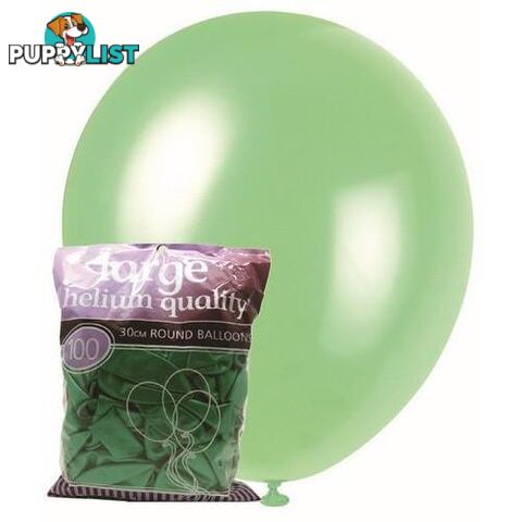 Green - 100 x 30cm (12) Pearl Balloons - 9311965012849