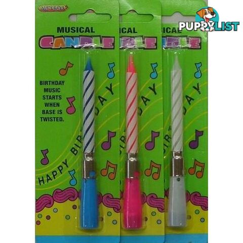 Musical Candle - Twist - Assorted - 9311965166313