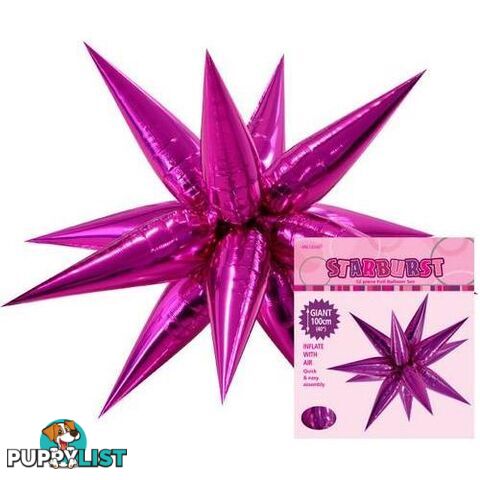 Glitz Starburst Hot Pink 100cm (40) - 9311965428633