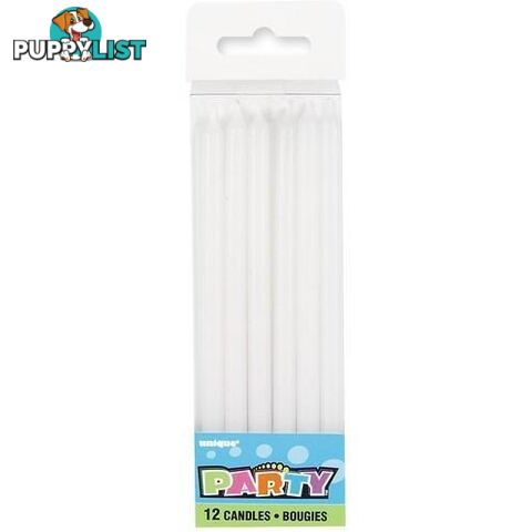 12 White Candles - 011179340835