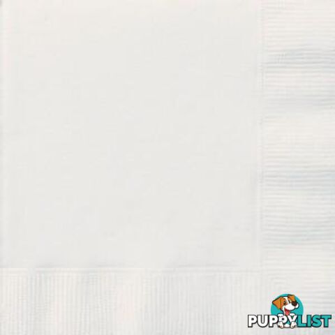 Bright White 20 Lunch Napkins - 011179031023