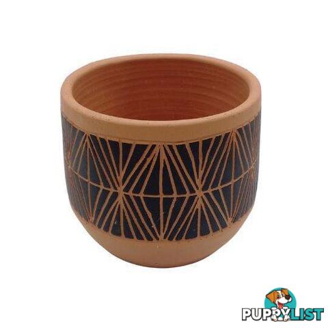 Terracotta Pot 15x13cm Assorted Designs - 9328644071172