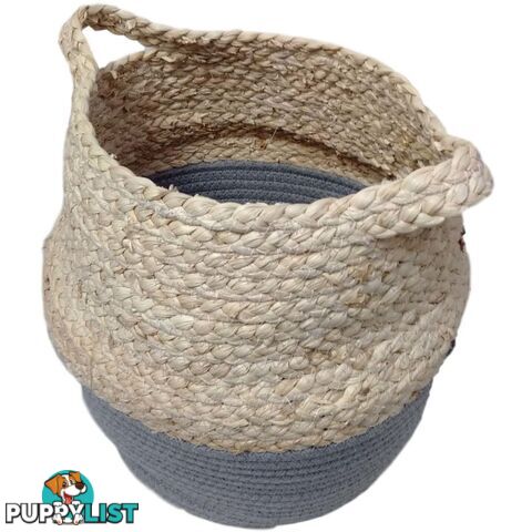 Maize With Cotton Rope Storage Basket 30Hx24W - 800885