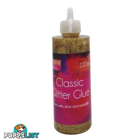 Metallic Glitter Glue Bright Gold 120ml - 800284