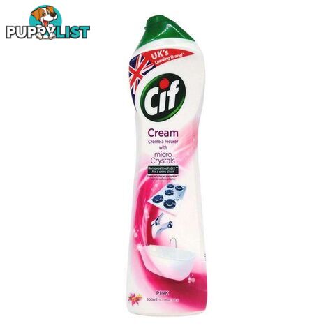 Cif Cream Micro Crystals Pink 500ml - 8712561216319