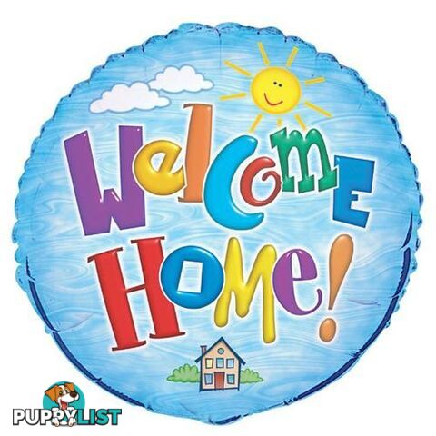 Welcome Home 45cm (18) Foil Balloon Packaged - 011179522934