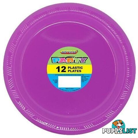 Pretty Purple 12 x 18cm (7) Plastic Plates - 9311965343707