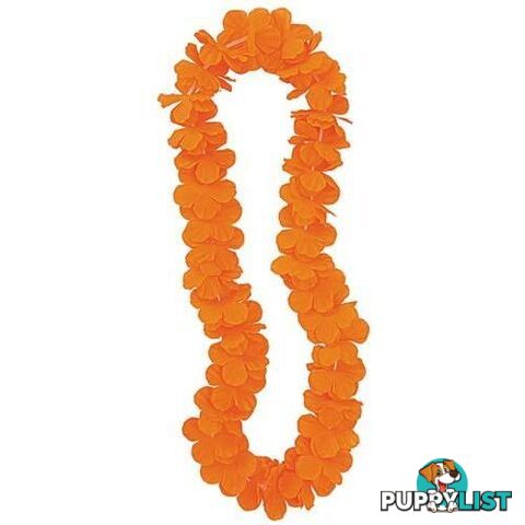 Luau Flower Lei 106cm 42 - Orange - 011179191369