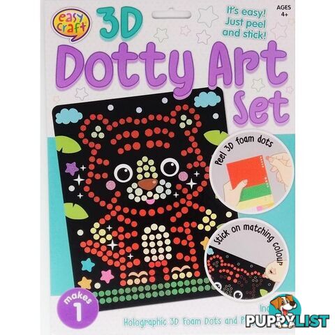 3D Dotty Art Set Assorted 6 Designs - 800671