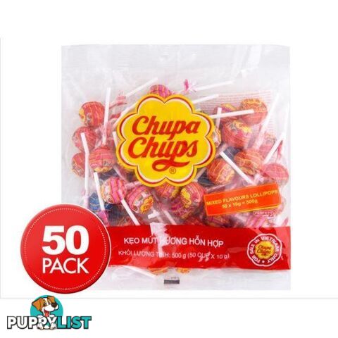 Chupa Chup 50 Pack 500gm - 8935001714095