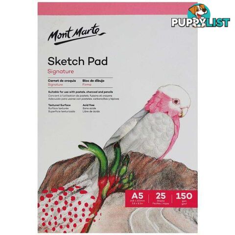 Signature Sketch Pad 150gsm 25 Sheet A5 148 x 210mm (5.8 x 8.3in) - 9328577014109