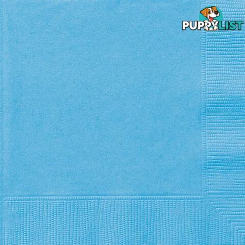 Power Blue 20 Lunch Napkins - 011179308927