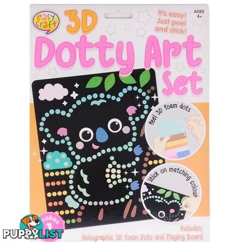 3D Dotty Art Set Assorted 6 Designs - 800670